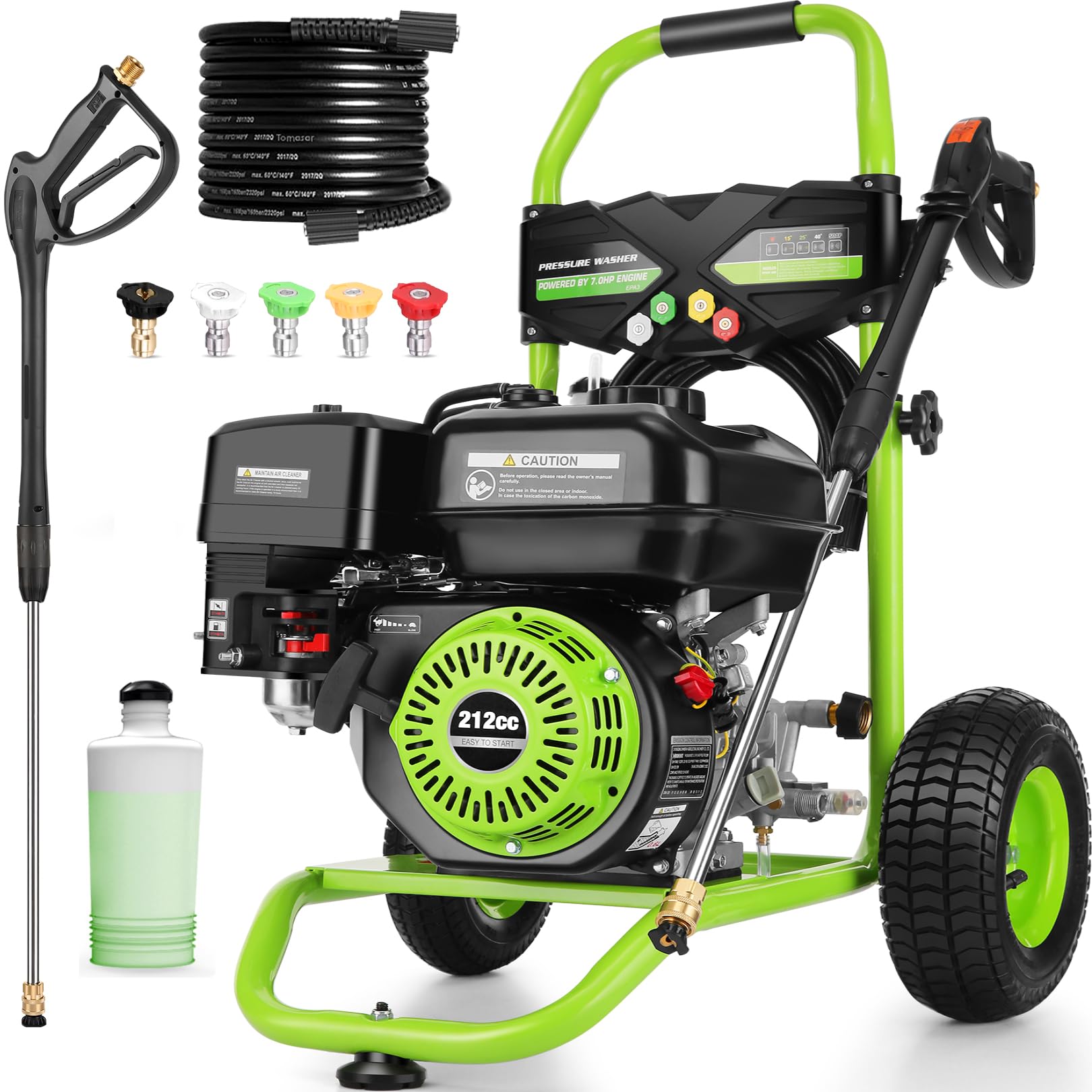 IvyBess 4200PSI 4GPM Gas Pressure Washer Green