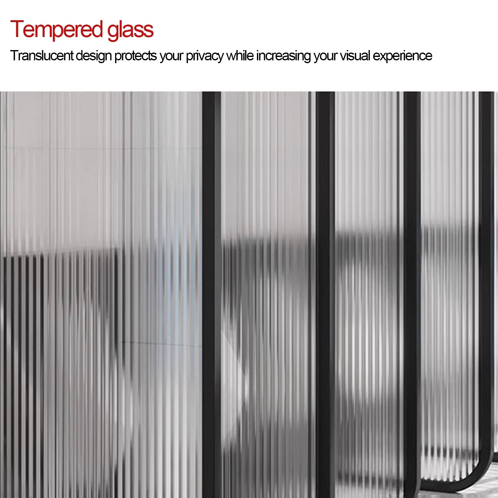 Raumteiler, durchscheinend, aus Glas, Bodenmontage, Sichtschutz für Restaurants, 60 x 30 cm, gehärtetes Glas, Urinal und Schreibtisch-Trennwand, stilvolles weißes Design
