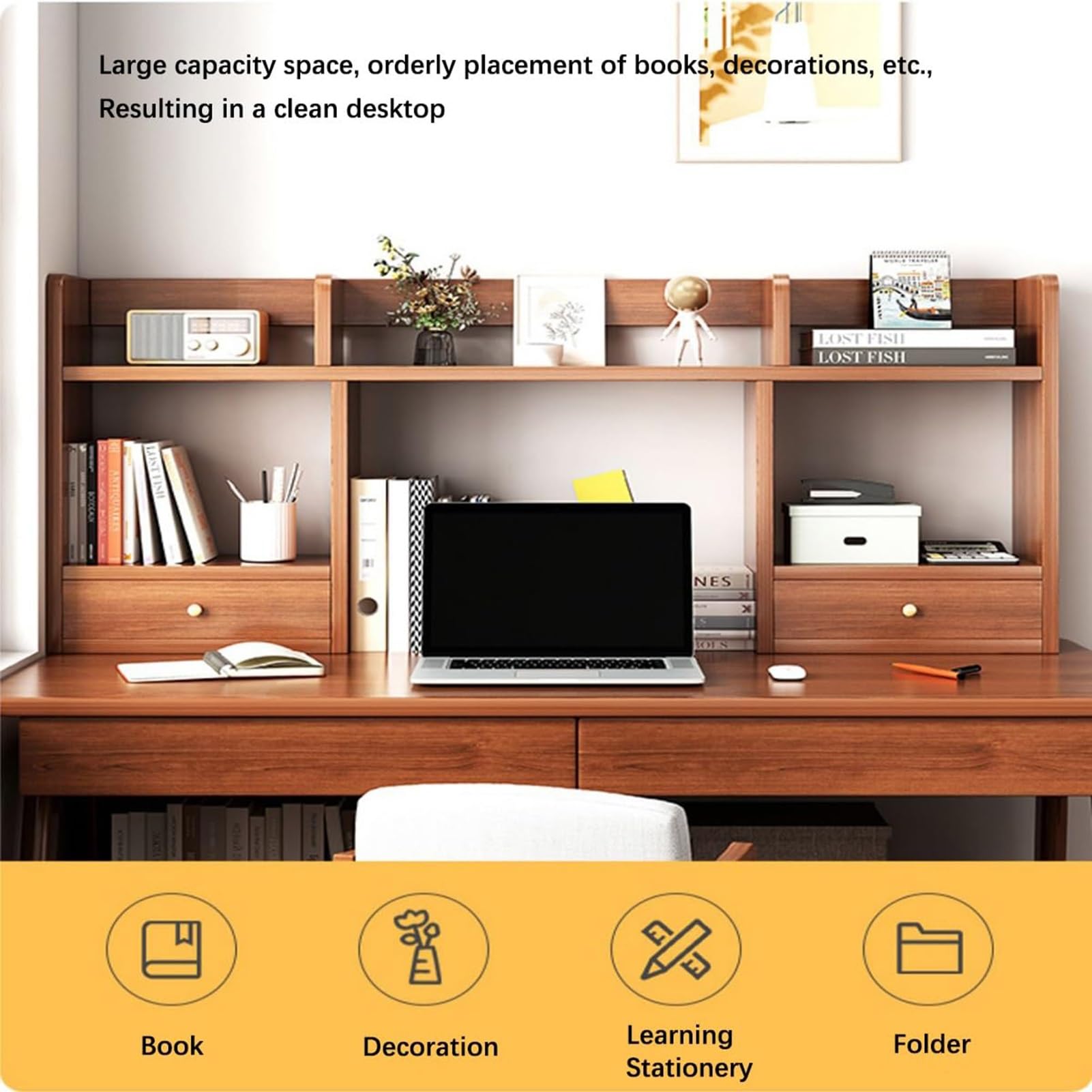 JXIPANUL Organizzatore da scrivania espandibile in Legno Scaffale per Esposizione per Ufficio Scaffale per Esposizione Libreria assemblata per l'arredamento dell'ufficio Domestico (Colore JXIPANUL Organizzatore da scrivania espandibile in Legno Scaffale per Esposizione per Ufficio Scaffale per Esposizione Libreria assemblata per l'arredamento dell'ufficio Domestico (Colore