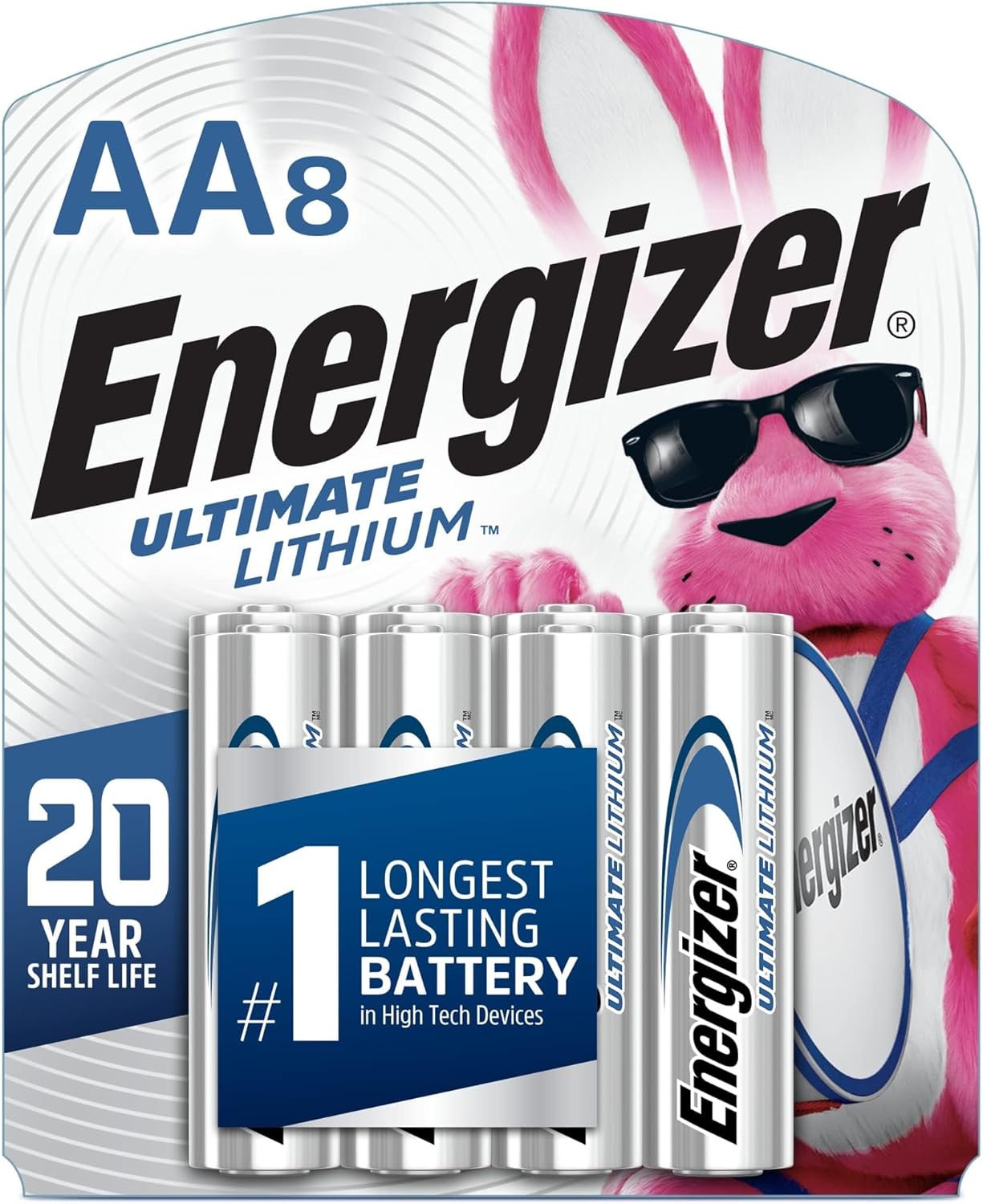Energizer 06282 - AA Cell 1.5 Volt Ultimate Lithium Battery (8 Pack) (L91SBP-8 Ultimate Lithium AA-8PK)
