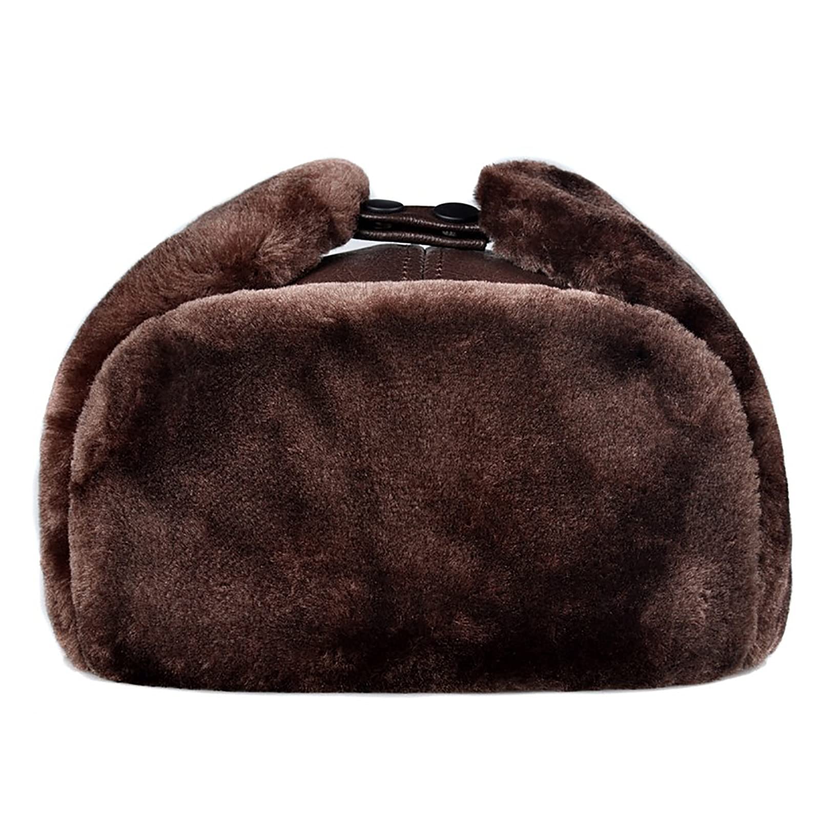 Sombreros de invierno, sombrero bombardero Unisex Aviator Sombrero de cuero Trooper Tapper Caps Bomber Sombrero Invierno para esquiar, Senderismo, Deportes al aire libre Dos maneras de vestir