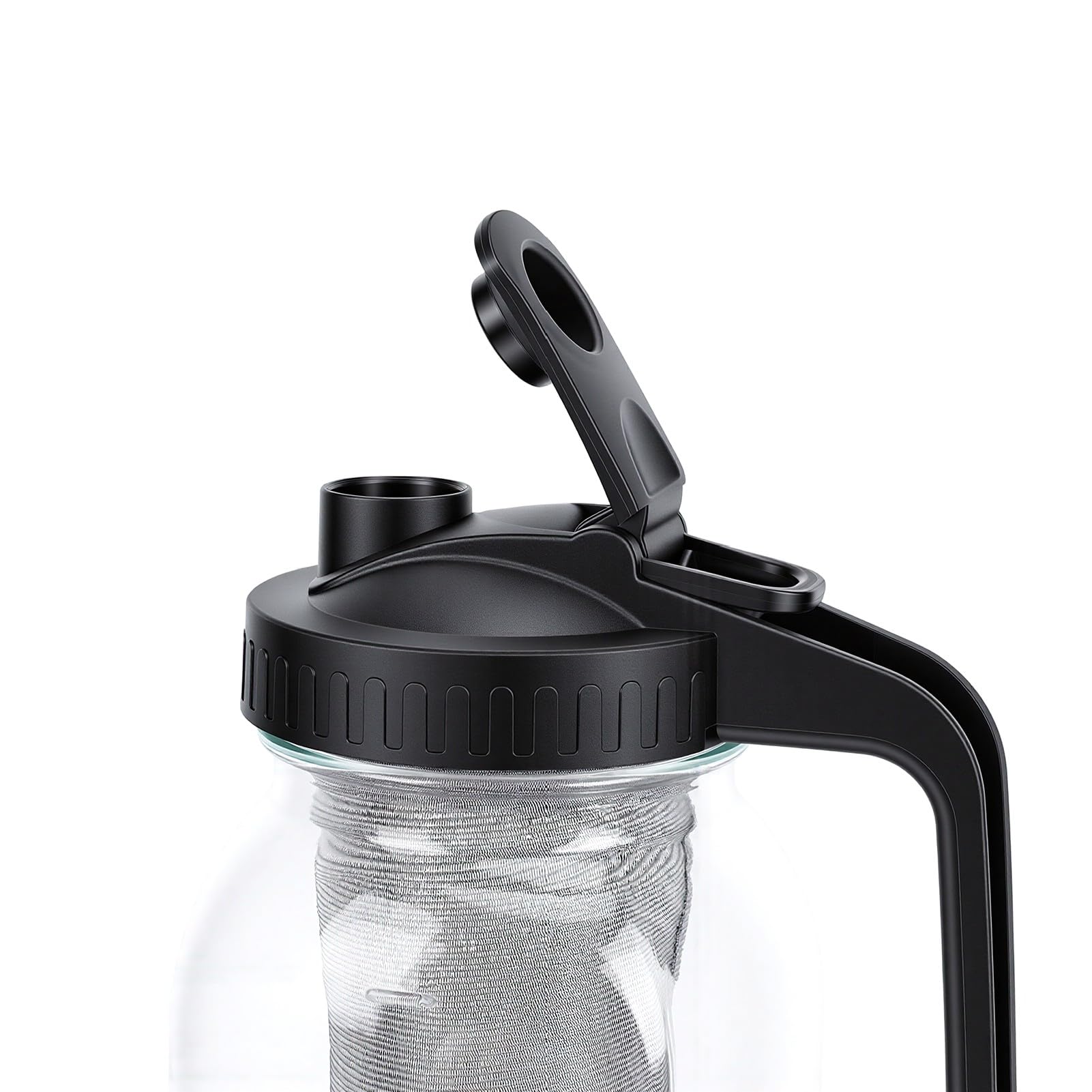 Caraffa per caffè Cold Brew, Brocca in Vetro con Filtro Fine e
