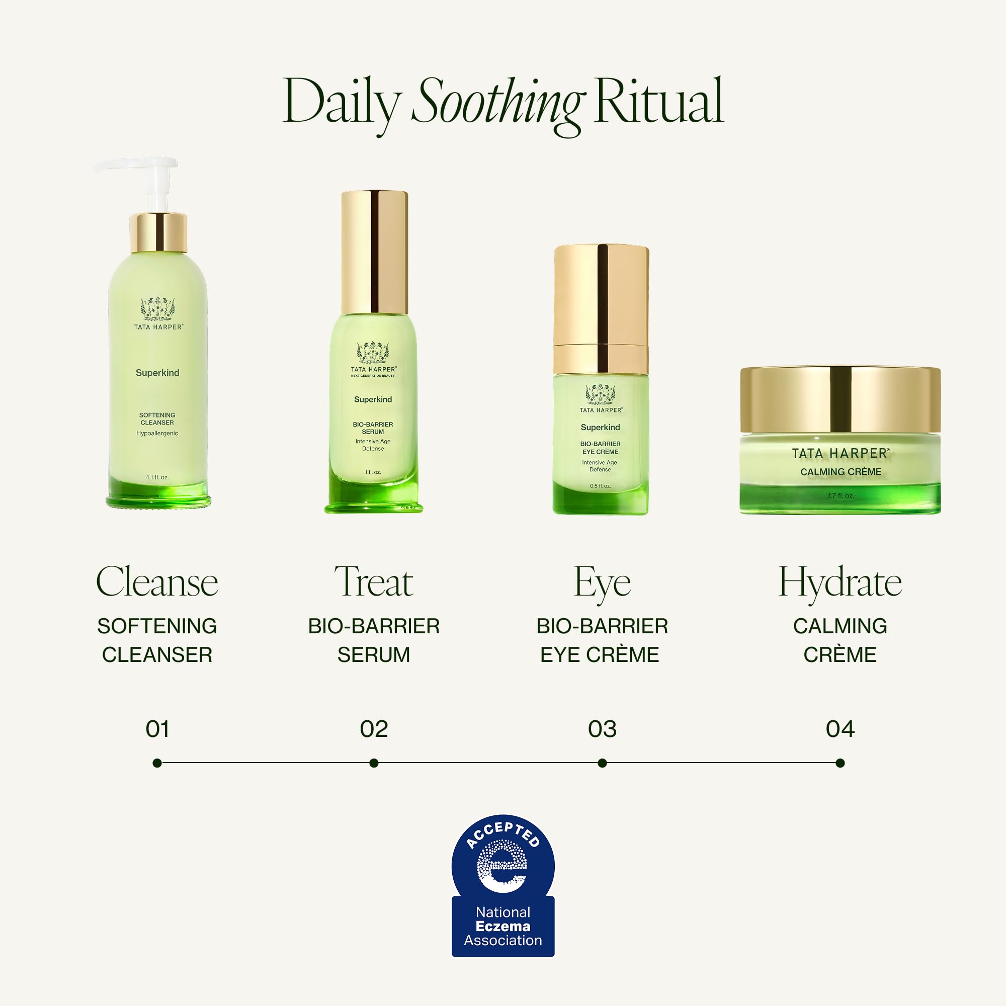 Tata Harper Calming Crème, Soothing Moisturizer for Eczema & Sensitive Skin, 50ml