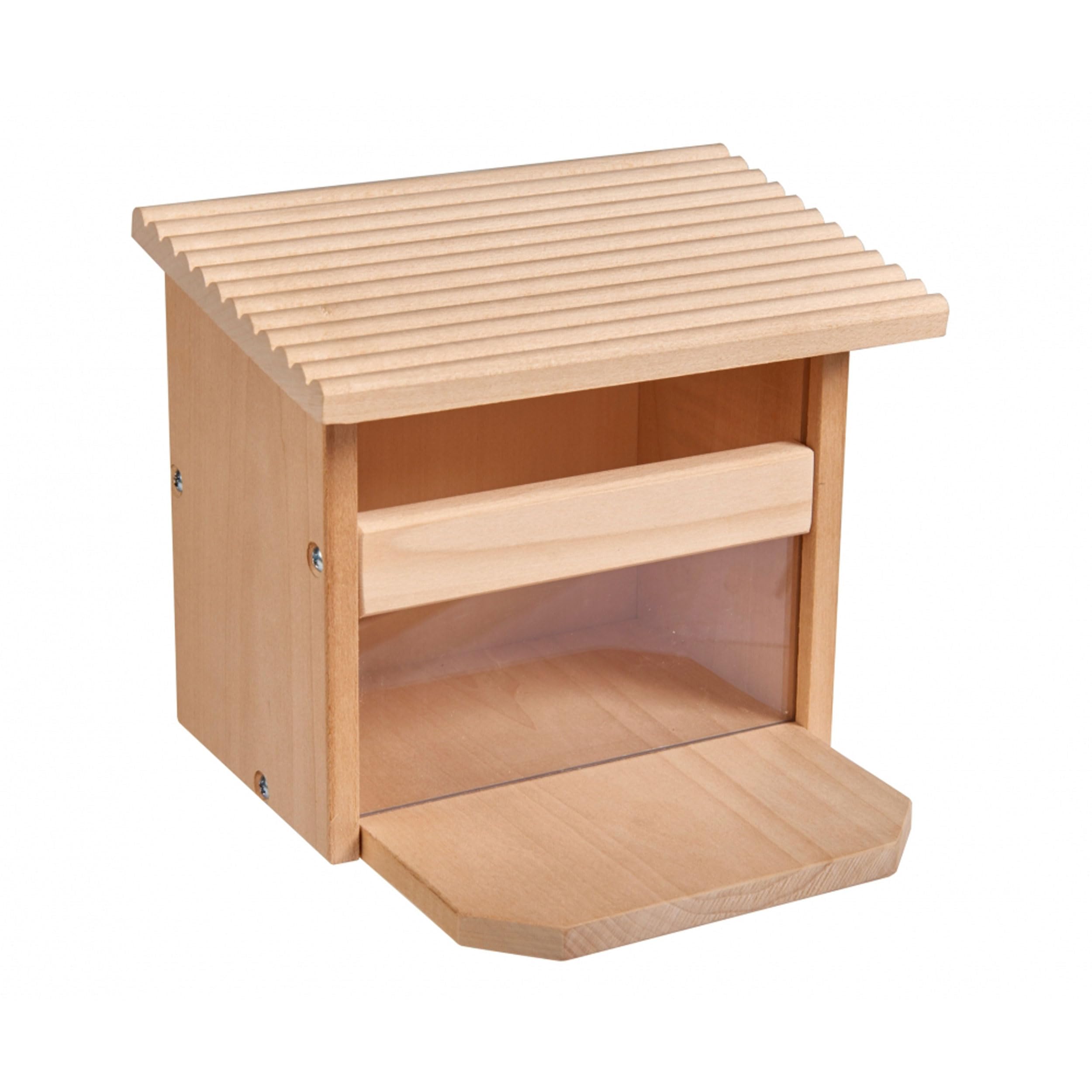 Eichhorn - Outdoor Futterhaus - Eichhörnchen Futterhaus zum Zusammenbauen und Bemalen, inkl. Pinsel und Farbe, aus Lindenholz, für Kinder ab 6 Jahren geeignet 100004586