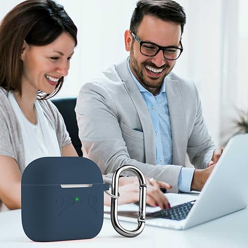 Miniatura 7 de ORIbox Funda protectora de silicona con LED visible para AirPods Pro, funda protectora completa para AirPods para mujeres, hombres, niñas y niños,