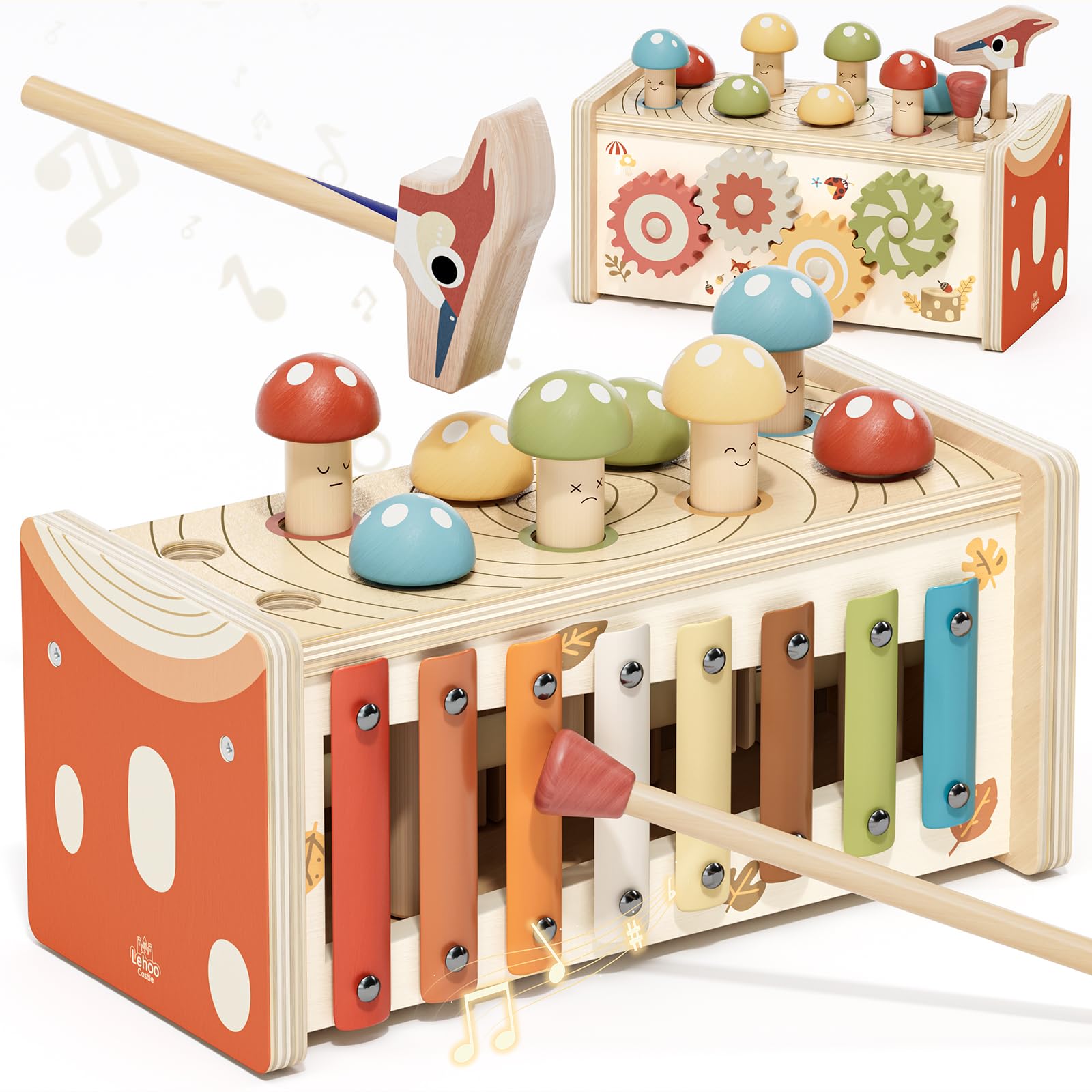 Lehoo Castle Montessori Toys for 1 Year Old, Toddler Birthday Gifts