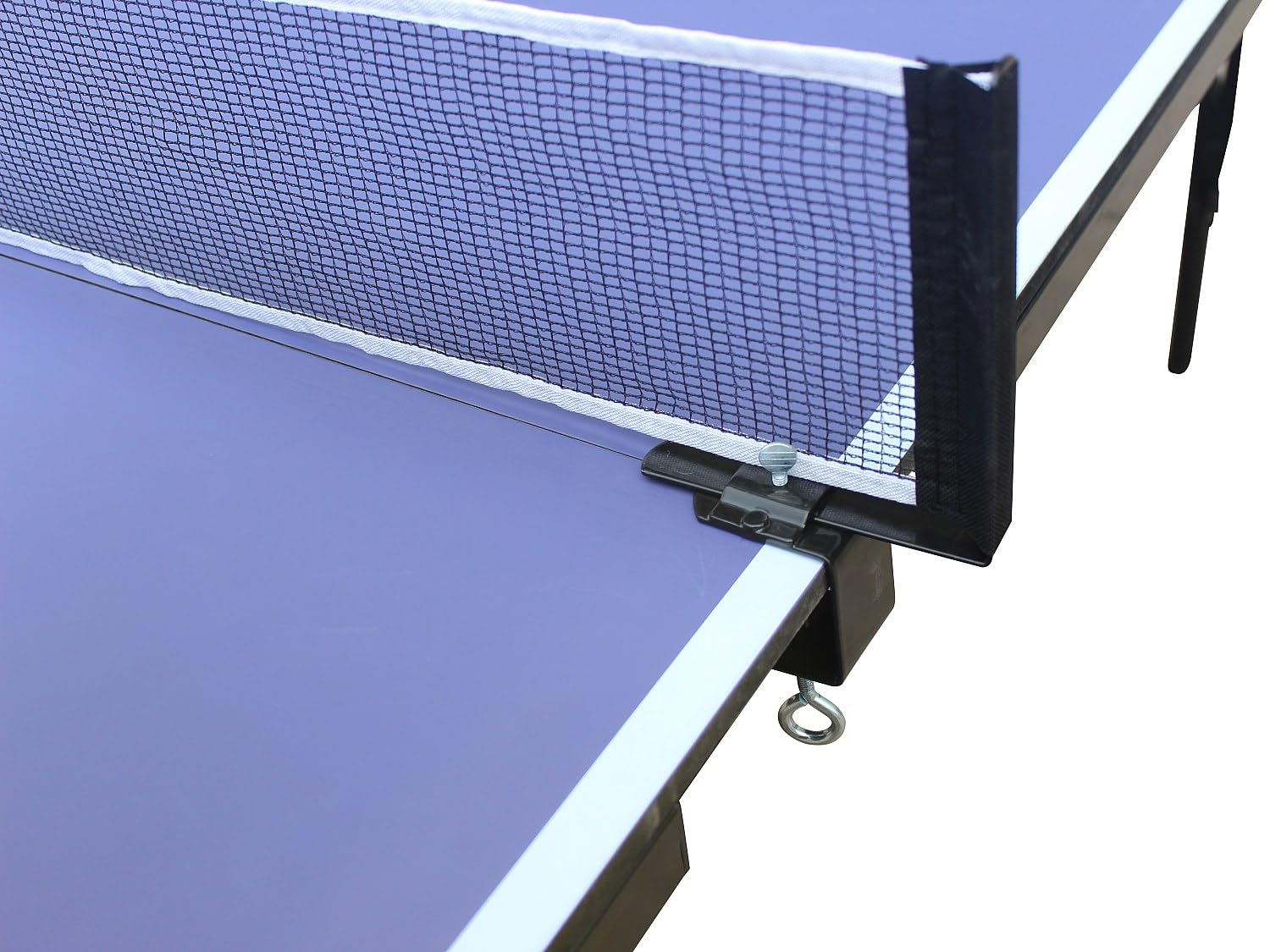 Vente-unique Garry Pliant Table de Ping-Pong Bleu L274 x P152.5 x H76 cm avec Roulettes