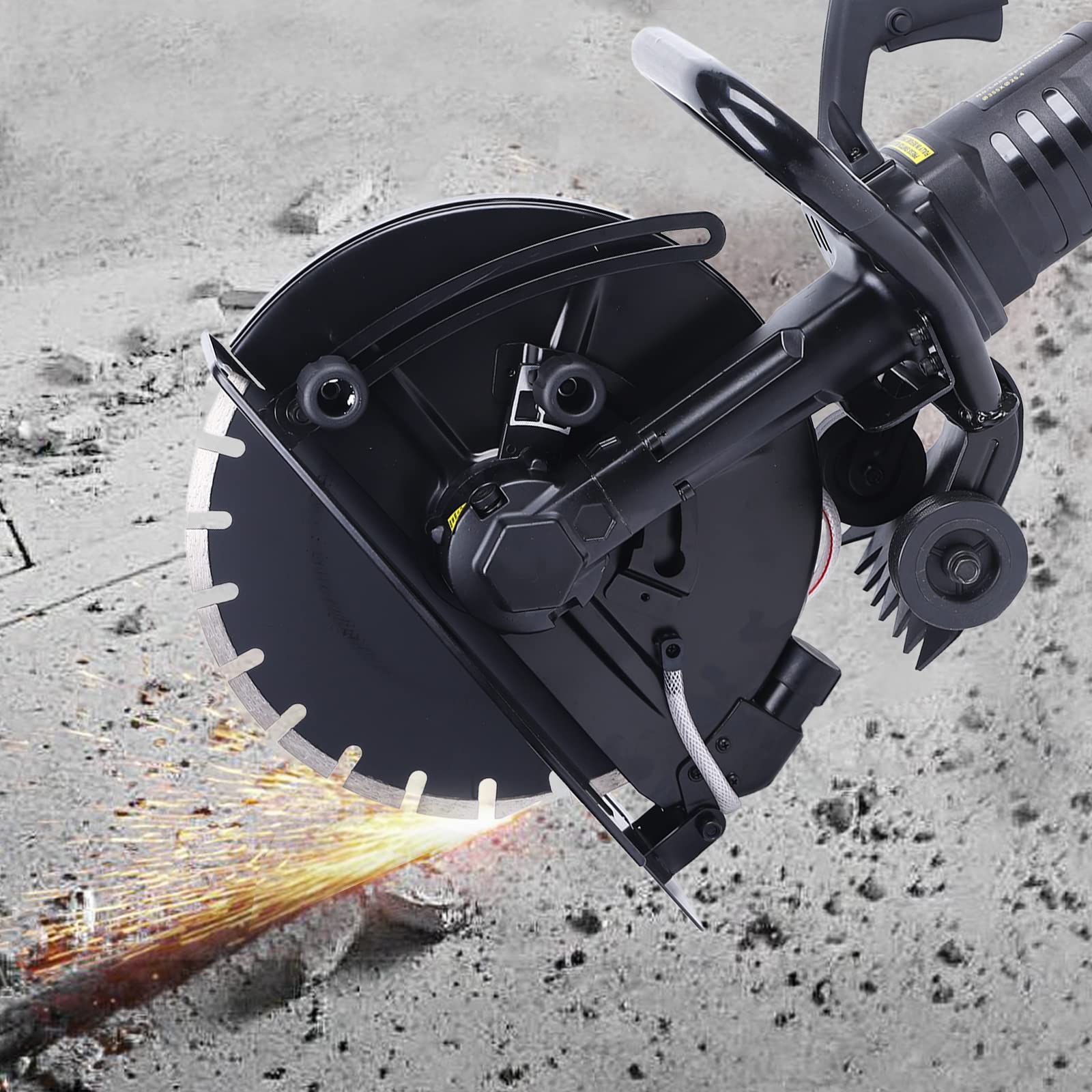 Troncatrice per pietra, 2800 W, 4600 rpm, taglierina per calcestruzzo, 350 mm, con tubo da 5 m, per pietra, cemento e ceramica