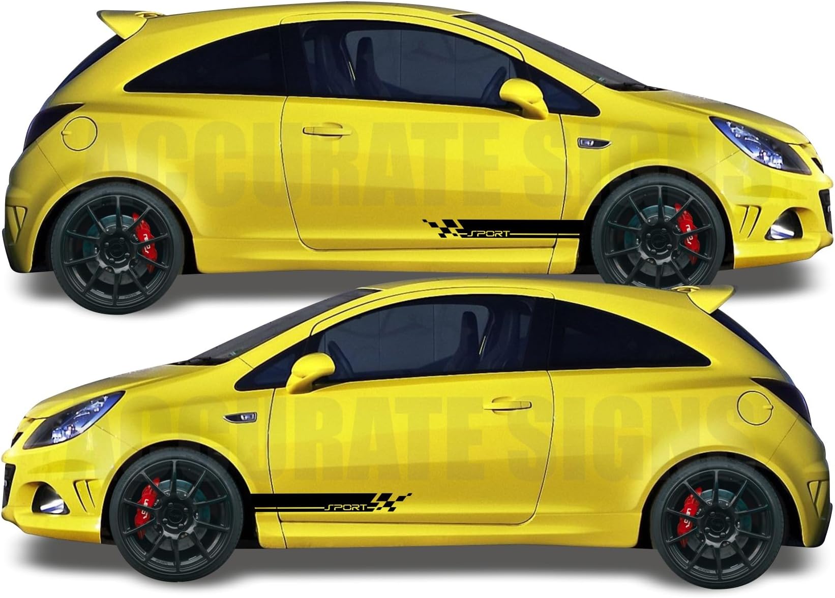 Stickers for Corsa side stripes Graphics Vinyl Decals