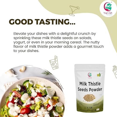 Miniatura 5 de Polvo de semilla de cardo mariano 1 LB  Rico en silimarina  por Yogi's Gift
