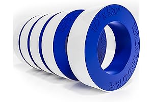 Extra Long Teflon Pipe Tape: 5 Rolls of Sealing Perfection
