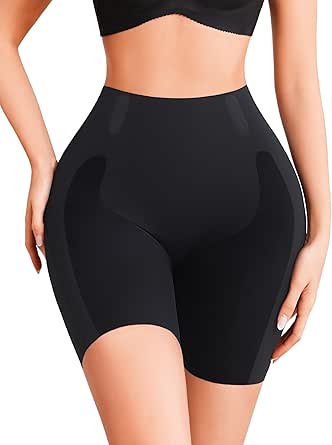Women's Tummy Control Shapewear Shorts High Waisted Body Shaper Butt Lift Anti-Chafing Slip Shorts for Under Dresses