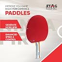 Stag Iconic Ninja Fire Advanced Series Table Tennis (T.T) Racket| Professional Training T.T Racquet to Level-Up The Performance | Custom Designed Comfortable Grip Paddle gallery image