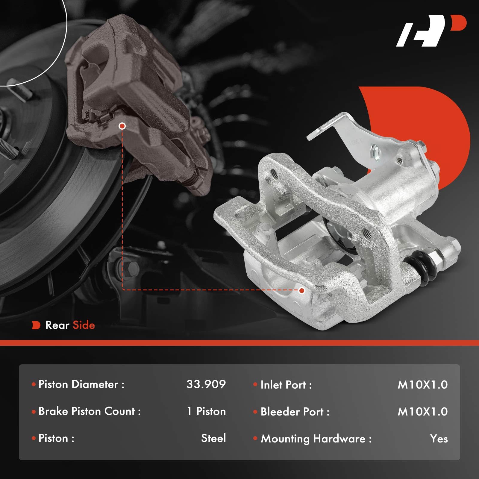 PowerStop Caliper with Bracket | 2013–2016 Hyundai Elantra (L6464) main image 1