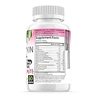 Vista 4 de Gomitas de biotina para el crecimiento del cabello para mujeres, vitaminas para la piel y las uñas, 5000 mcg de biotina, fabricadas en Estados