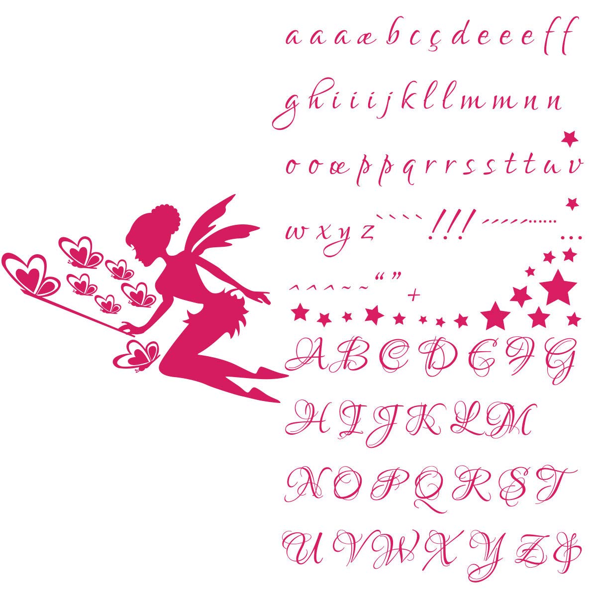 Personalised Name Stickers, Model 2, 40x30cm + 30x40cm - Image 3