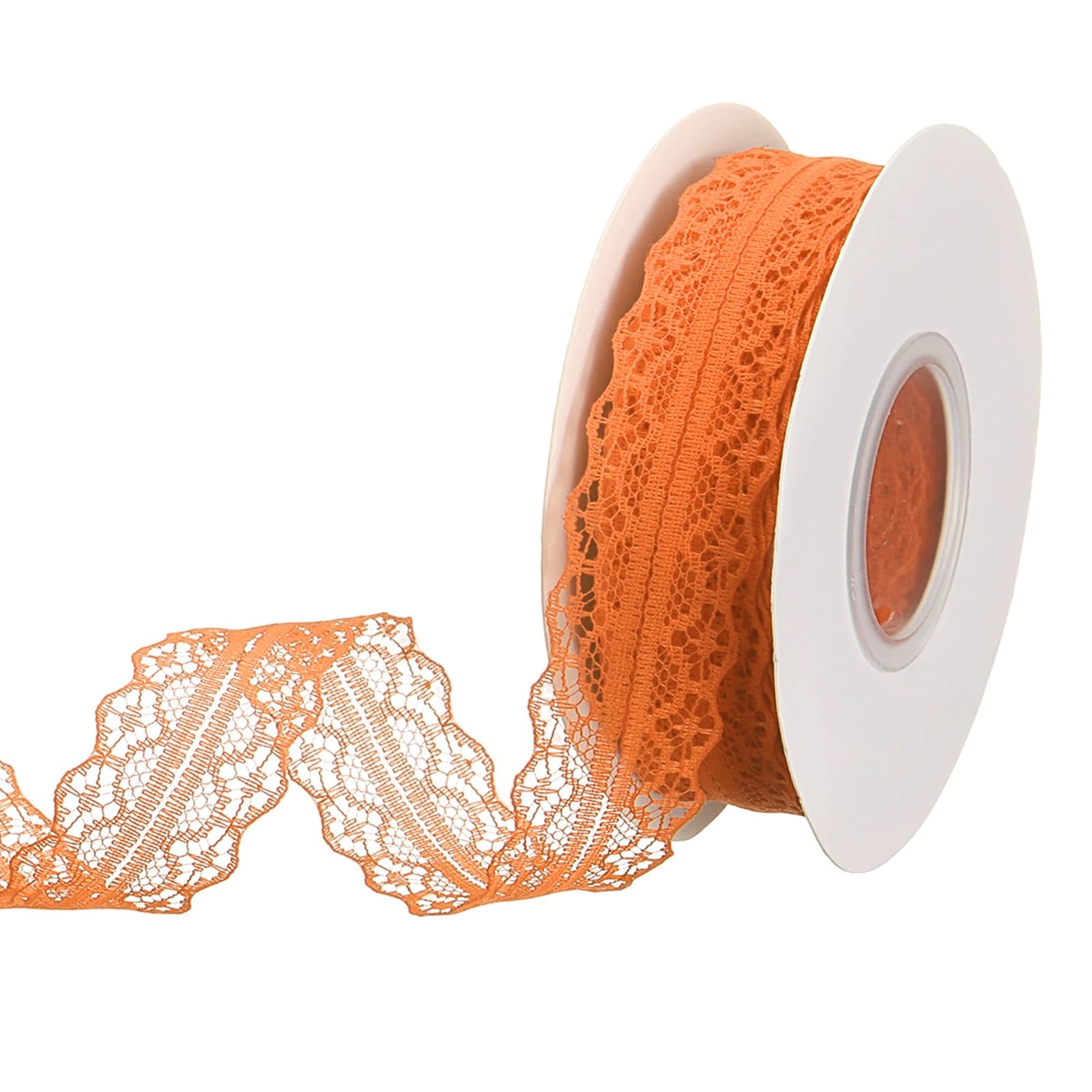 Ruban dentelle orange 3 cm : dites adieu aux emballages cadeaux ternes et sans relief