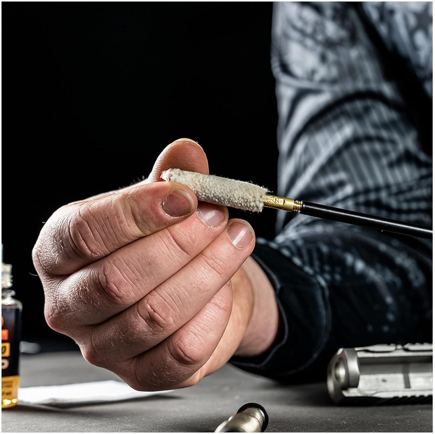 Otis Pistol Cleaning Rod (11", Swivel Handle, Stainless Coated)