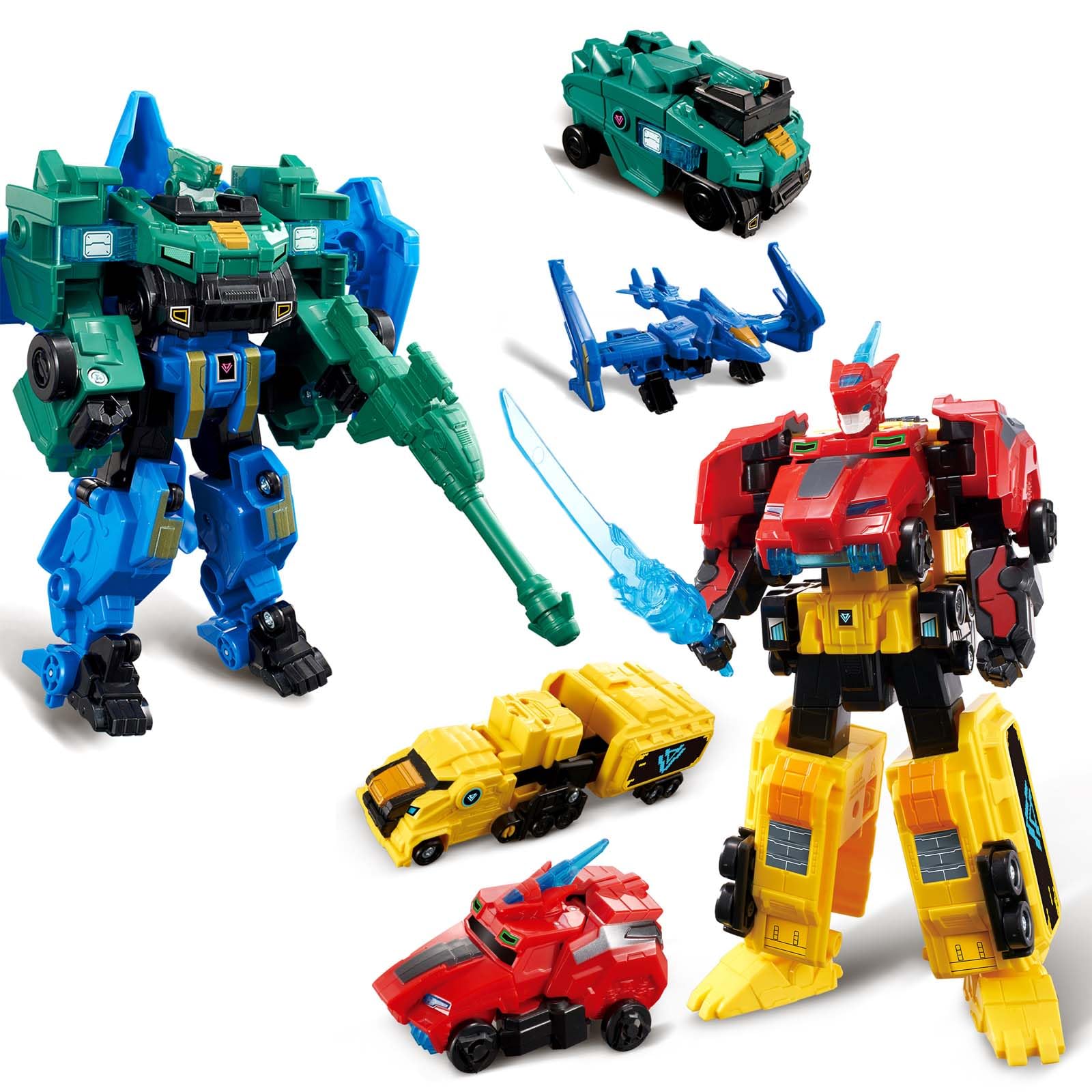 Amazon.com: QUANTUM HEROES DINOSTER Transforming Toys 2PCS, 2-in-1