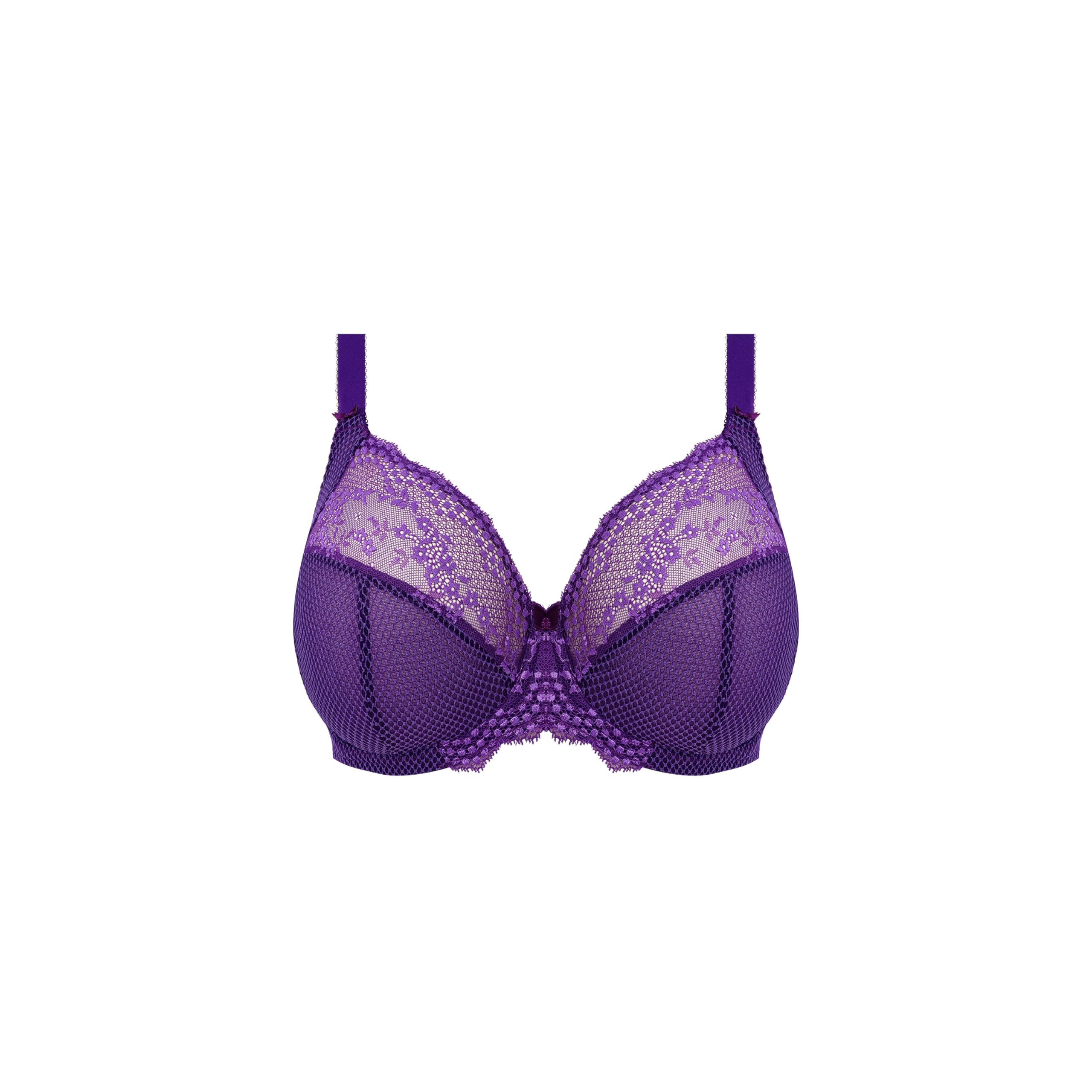 Elomi Women's Charley Stretch Lace Underwire Plunge Bra