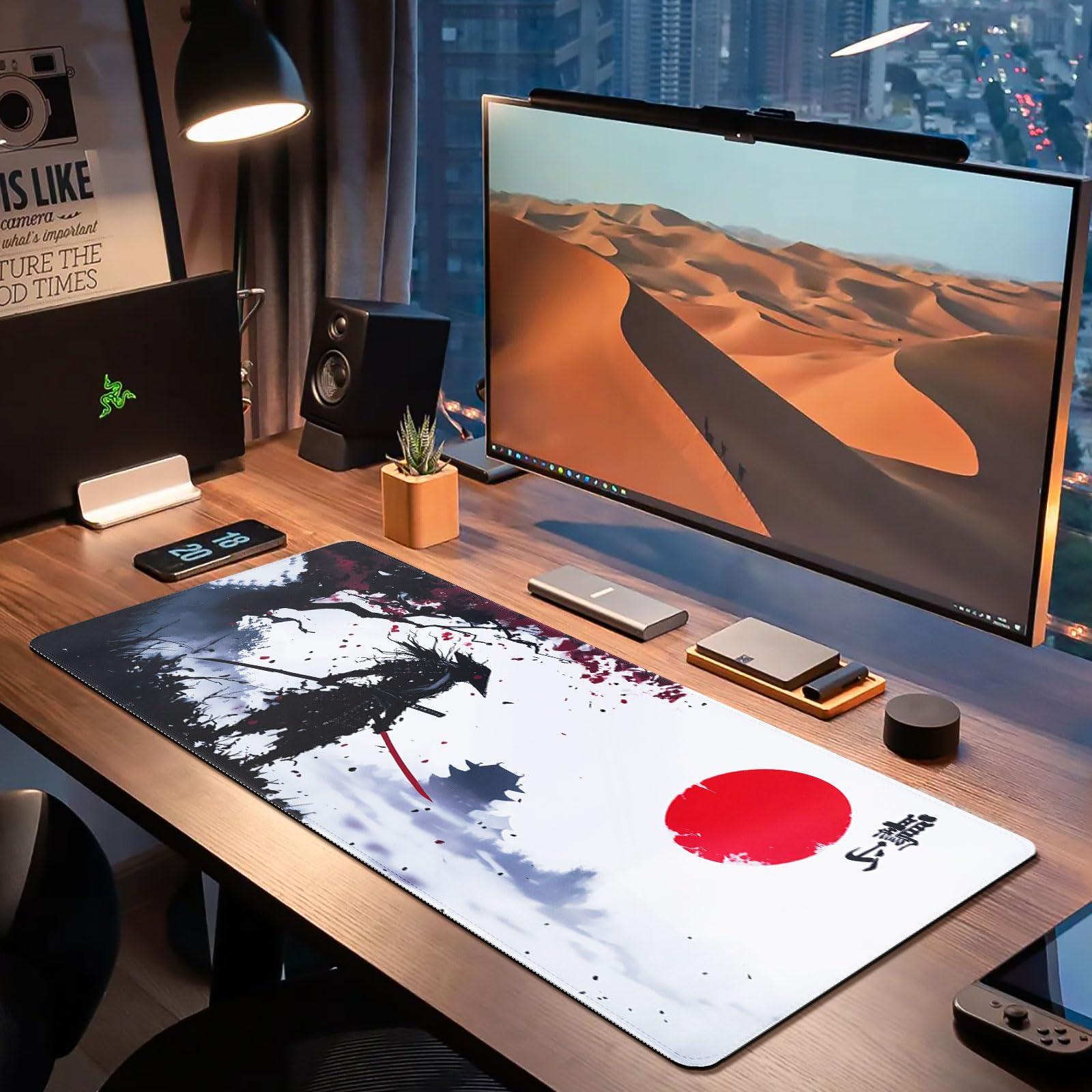 EFISH Gaming Mouse Pad (800 X 300 X 3mm), Washable Mouse Pad