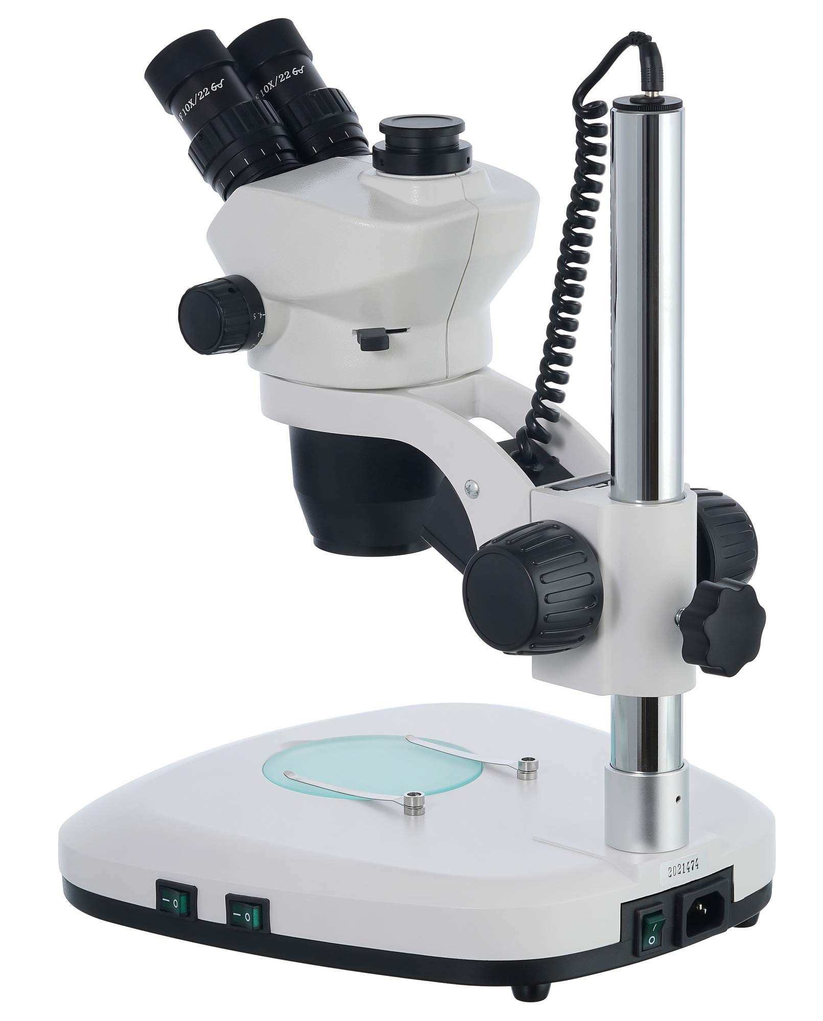 Levenhuk Zoom 1T Microscopio Estereoscópico Trinocular con Rango de Ampliación de 7X–45x y Amplia Distancia de Trabajo de 23,5 cm