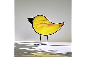 mCare Bird Stained Glass Yellow Decorative Window Bird