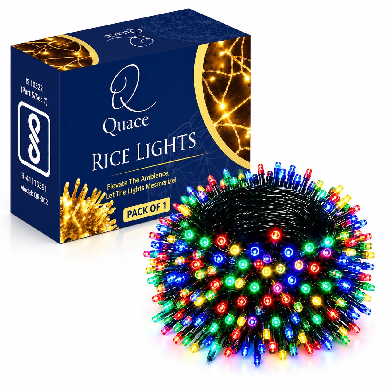 Quace LED Fairy Lights - 72ft Multicolor String Lights -1