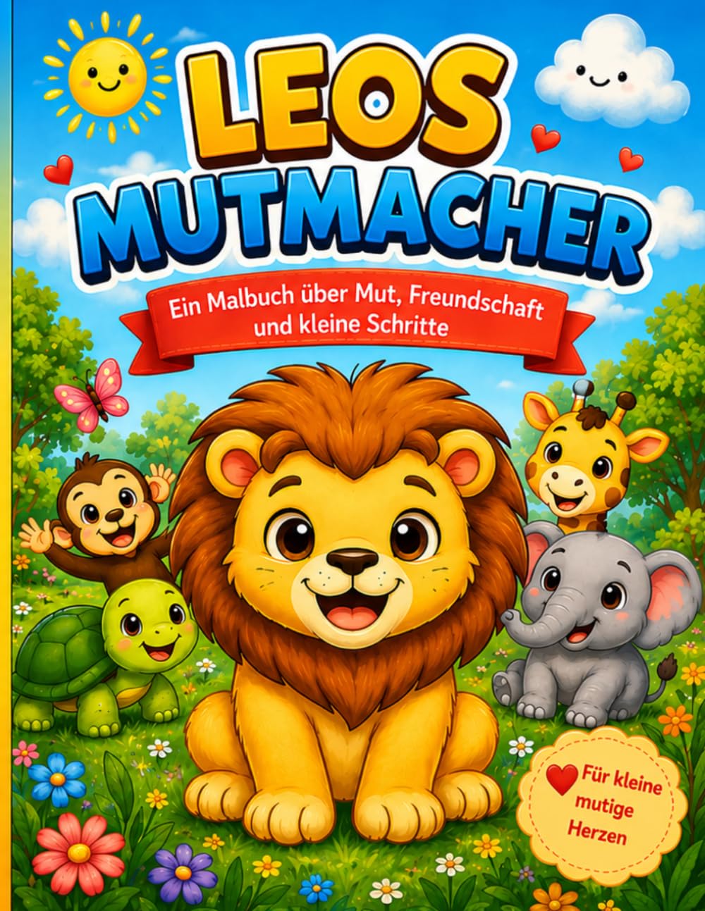 Leos Mutmacher: Ein Malbuch über Mut, Freundschaft und kleine Schritte