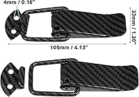 Vista 4 de X AUTOHAUX Clips universales de bloqueo de gancho de seguridad para parachoques de automóvil, clips de gancho de liberación rápida para maletero