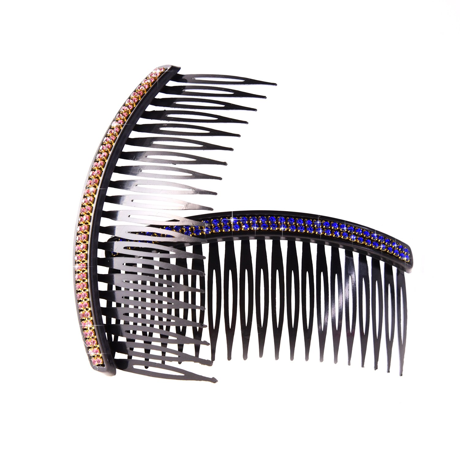 7 Piezas de Peine de Pelo 20 Dientes Peine de Diamantes de Imitación Clip de Peineta de Pelo Nupcial Accesorios de Peinado para Mujeres Niñas, Colores Variados