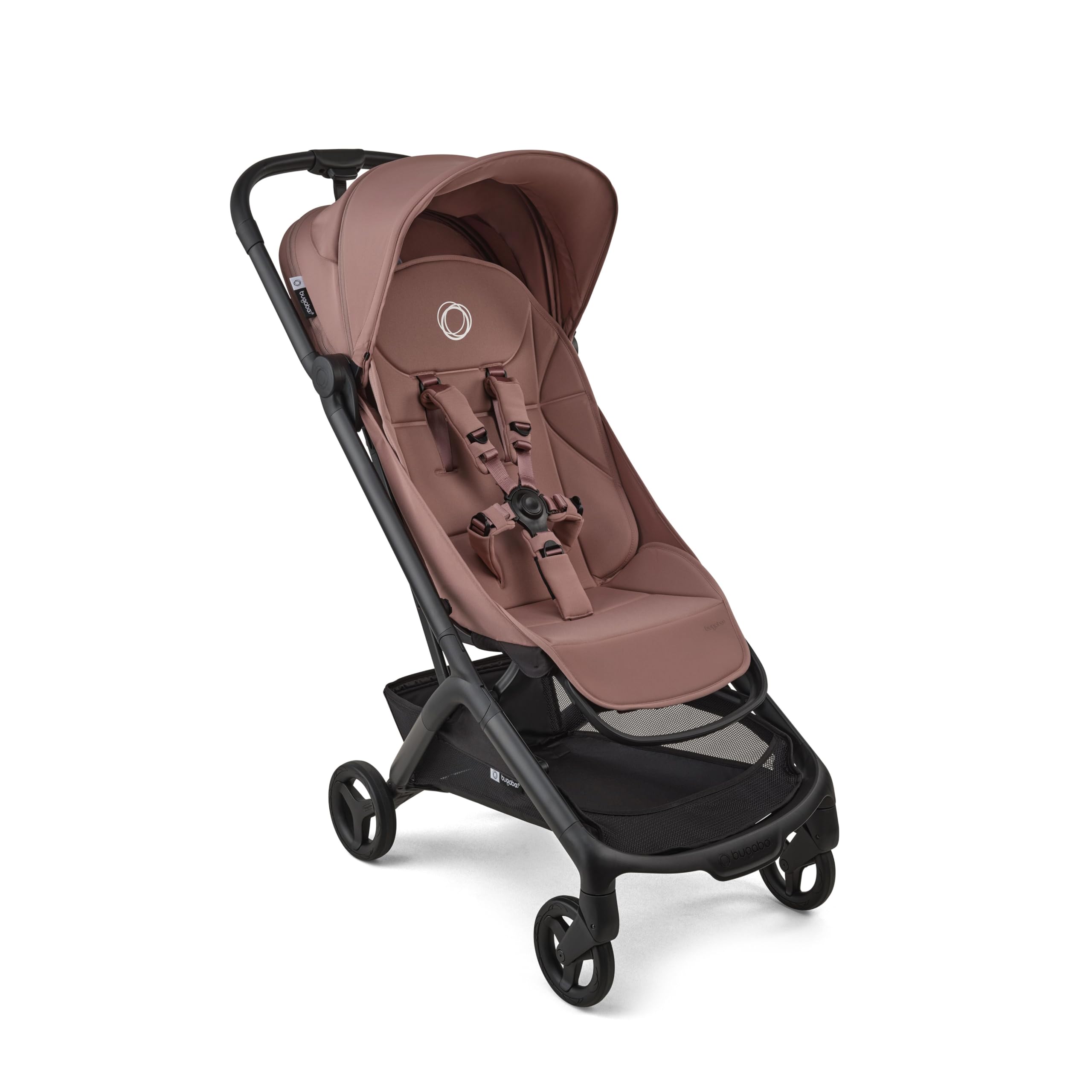 Bugaboo Butterfly hafif seyahat arabası, kabin boyutunda, tek elle katlanabilir ve taşınabilir, yatar koltuk, saklama sepeti, taşıma askısı, 6 aydan 4 yaşa kadar, Dusty Pink Bebek