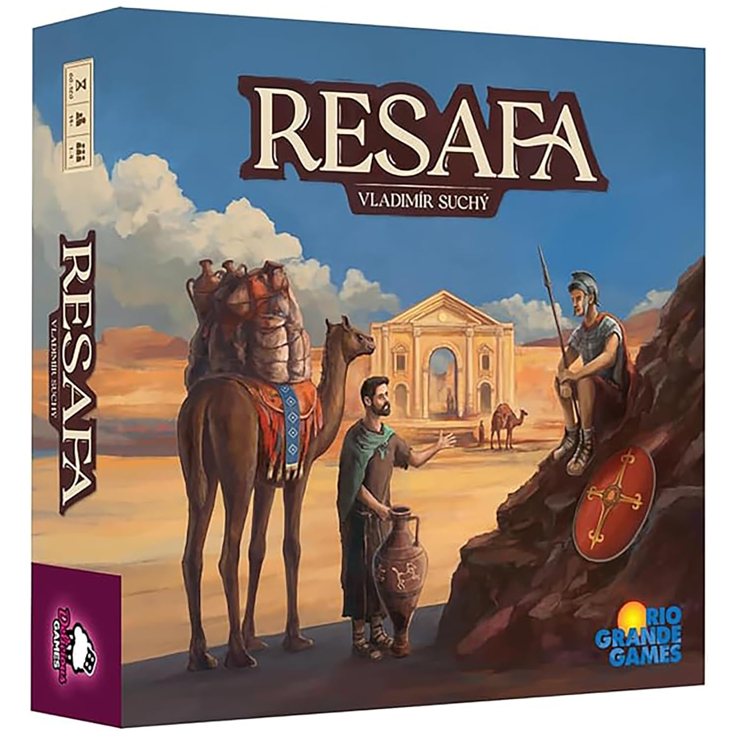 Rio Grande Games: Resafa - Strategic City Building Board Game, Economic Management, Ancient Desert Theme, Family Friendly, Ages 14+, 1-4 Players