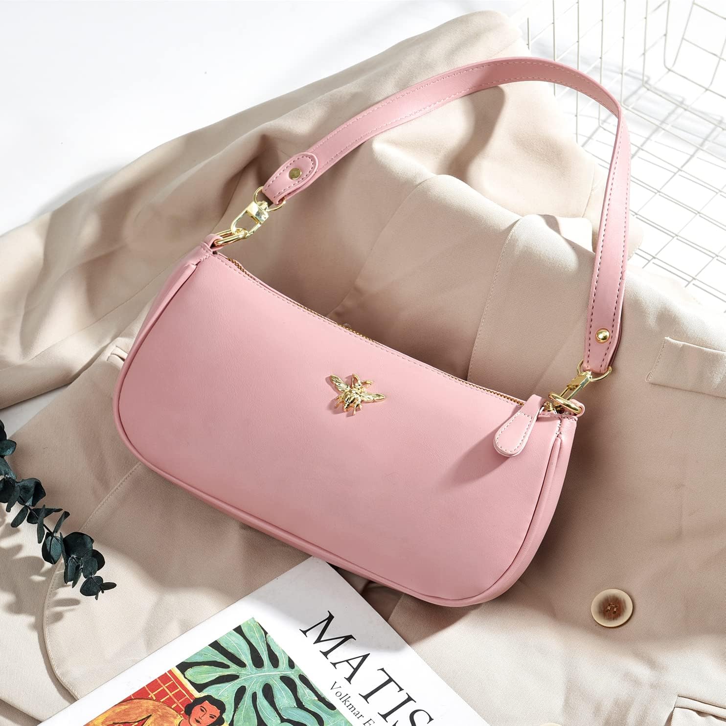 Small Tote Shoulder Bags Purses for Women Retro Classic Crossbody Bags Cute Clutch Purse and Handbag - Image 3