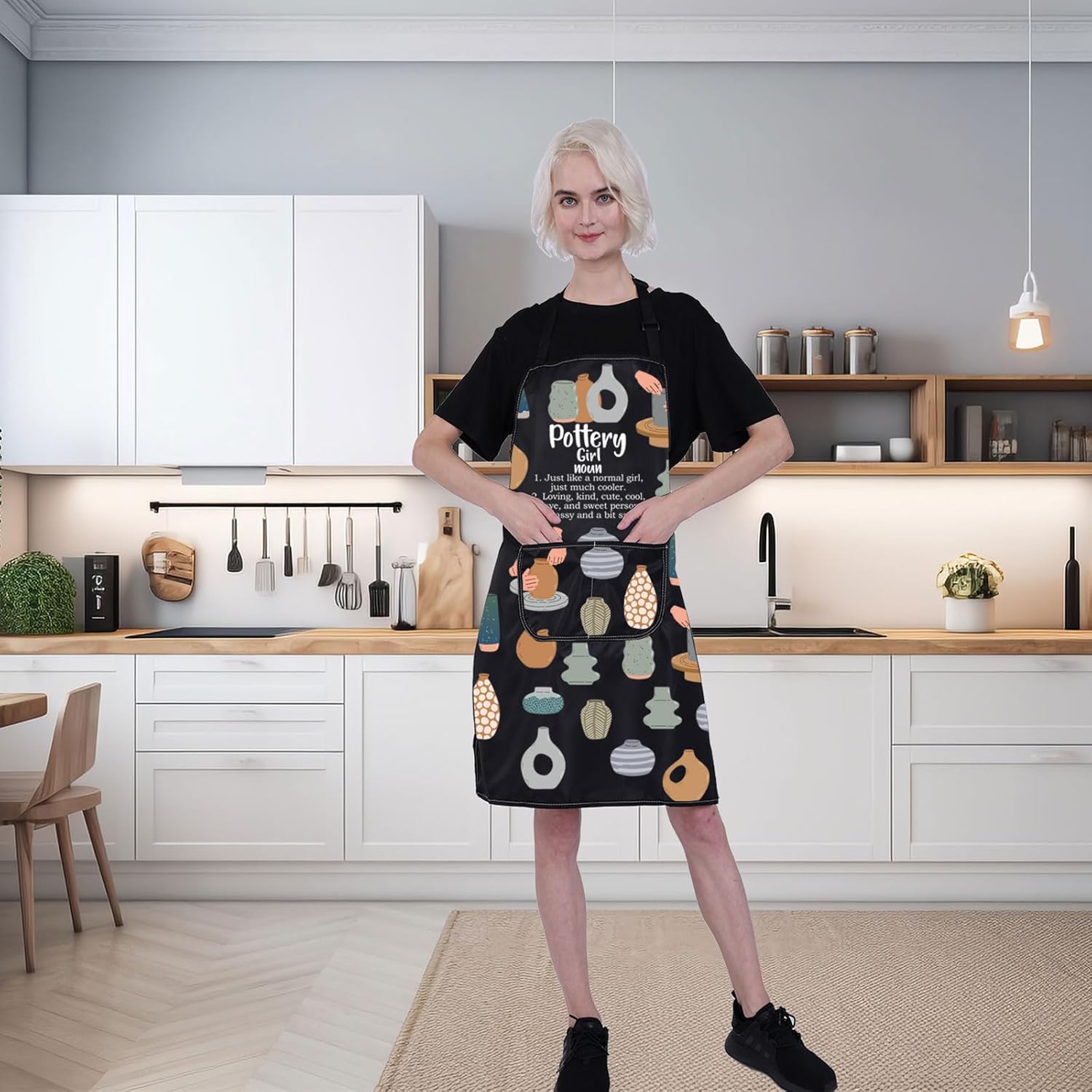 FUSTMW Pottery Apron - Ceramics Apron with Pockets for Pottery Lovers - Image 7