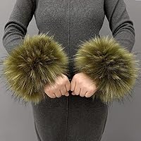Manchettes En Fausse Fourrure Pour Femme - Chauffe-Poignets Élégants Pour Manteaux Et Pulls, Hiver Chaud