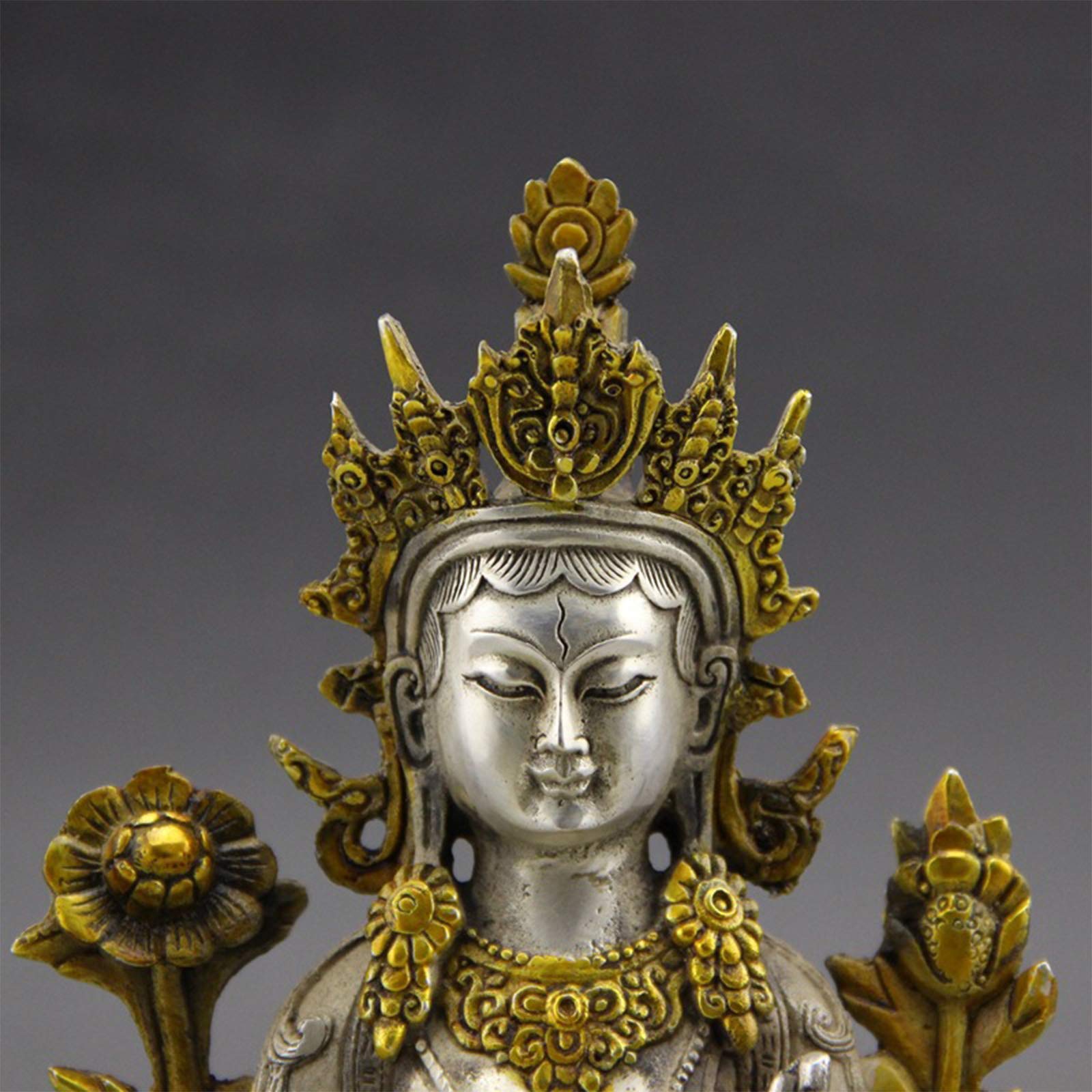 Amazon｜タントリック仏像装飾、キュプロニッケル像中国仏教仏像
