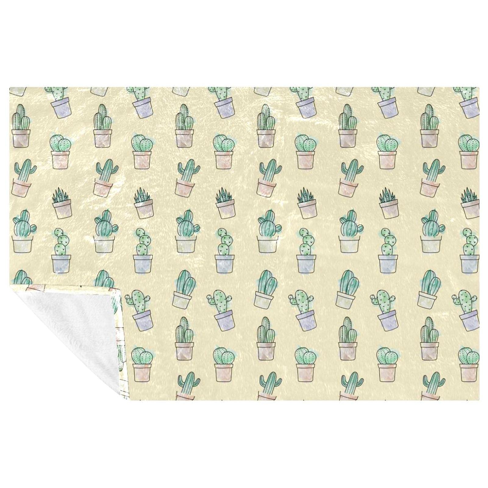 Couverture cactus pour lit et canapé pour réchauffer vos soirées