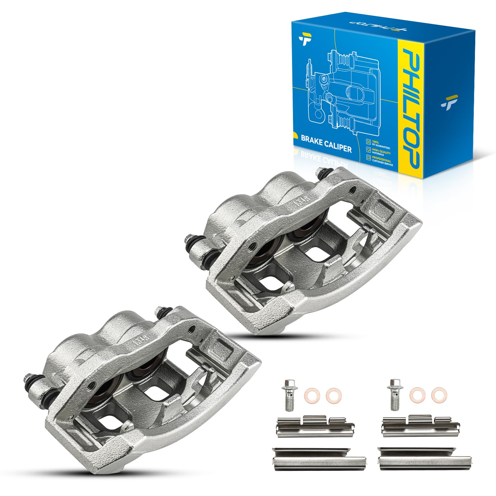 PHILTOP Front Brake Caliper for 2002-2005 Dodge Ram 1500