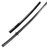 E-BOGU Polypropylene Practice Martial Arts Equipment with Black Saya Scabbard (Bokken Type 24.5