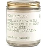 Home Cycle' Coconut Soy Wax Candle | Premium Hand Poured & Long Burning | Rosemary & Cassis Scent | Phthalate-Free | for Home, Office, Gift - 7.8 Oz