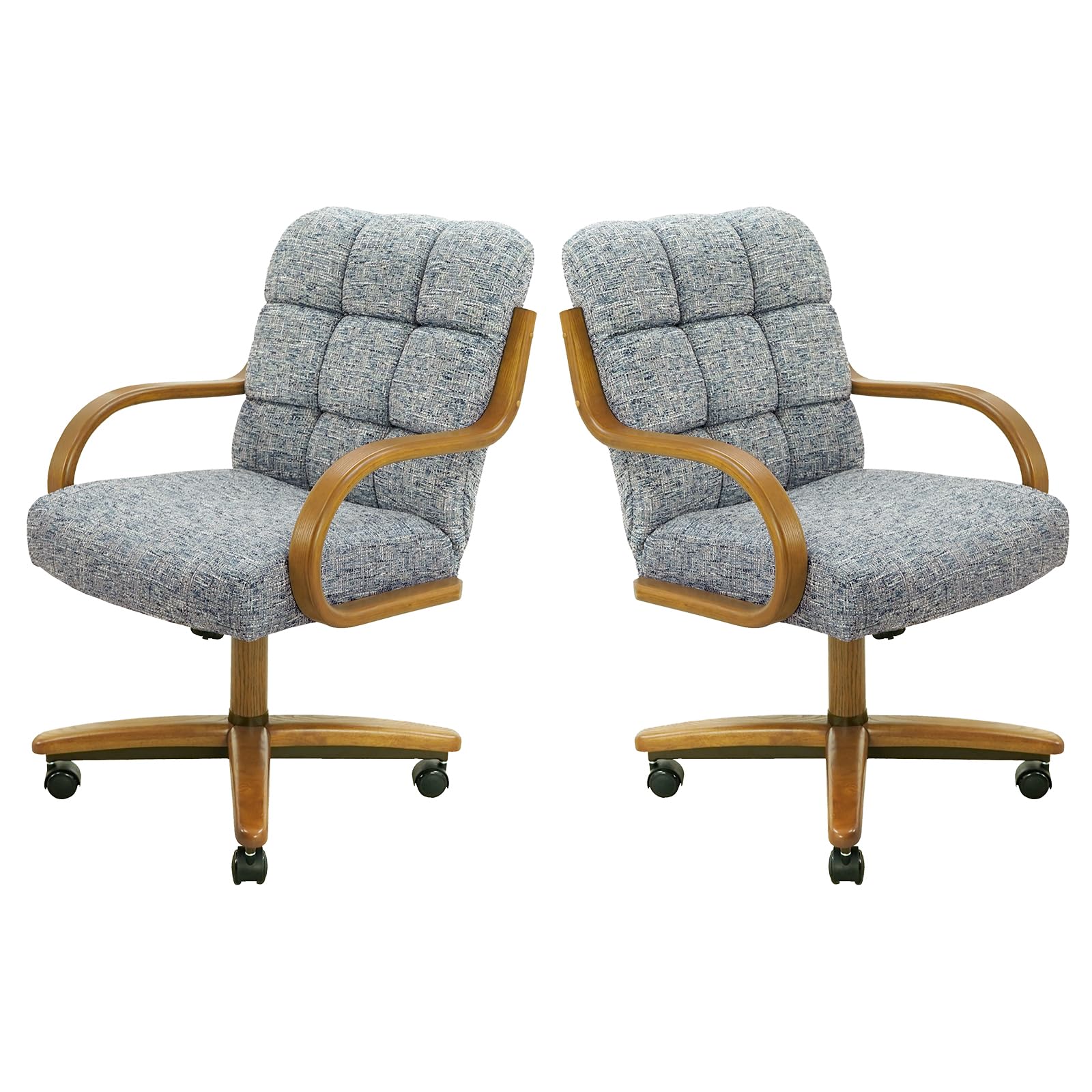 Amazon.com - Chromcraft Set of 2 Swivel Tilt Chairs, Ultra Comfort