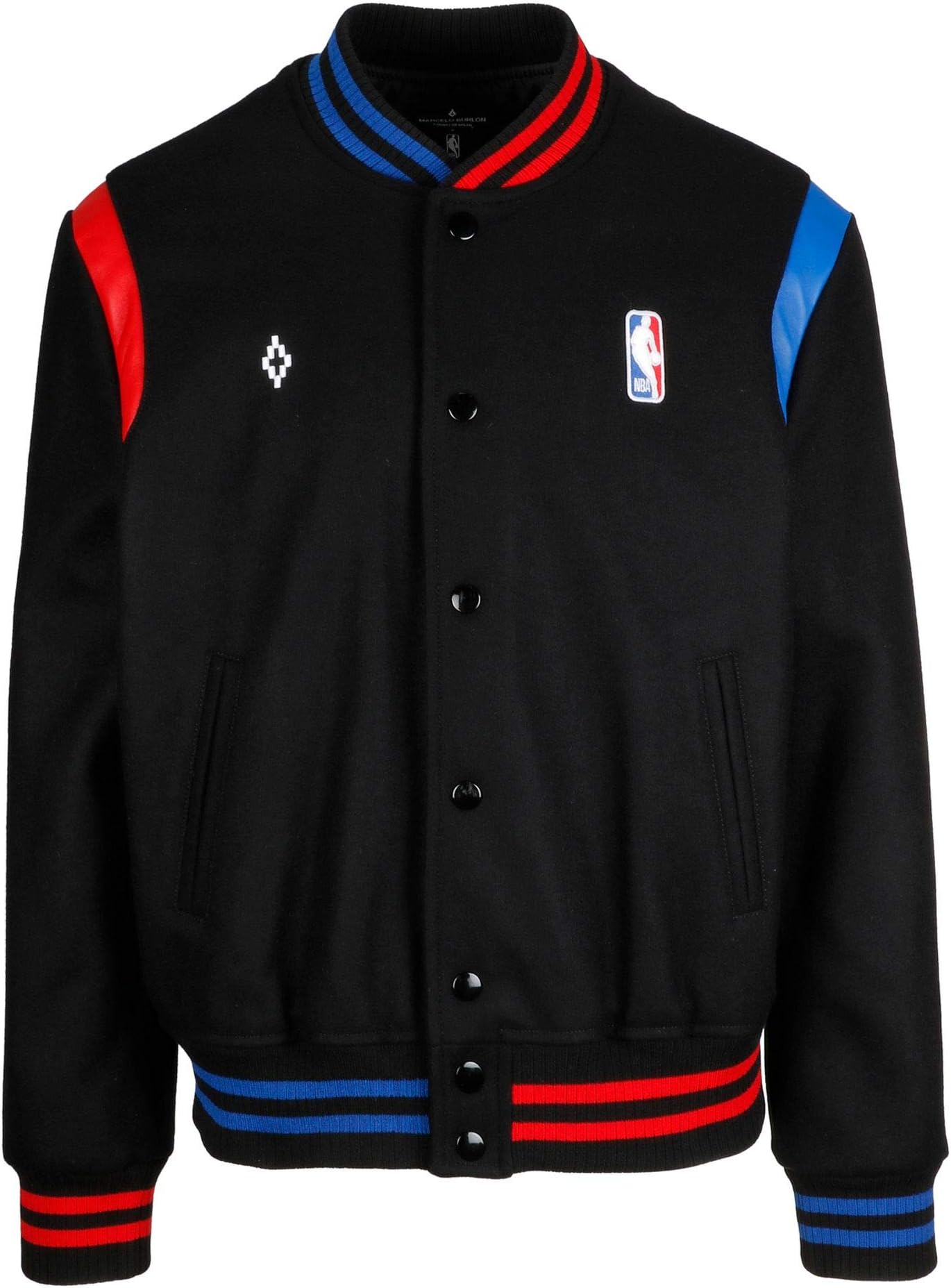 MARCELO BURLON Luxury Fashion Man CMEA110F189211321088 Black Polyamide Outerwear Jacket | Spring Summer 20