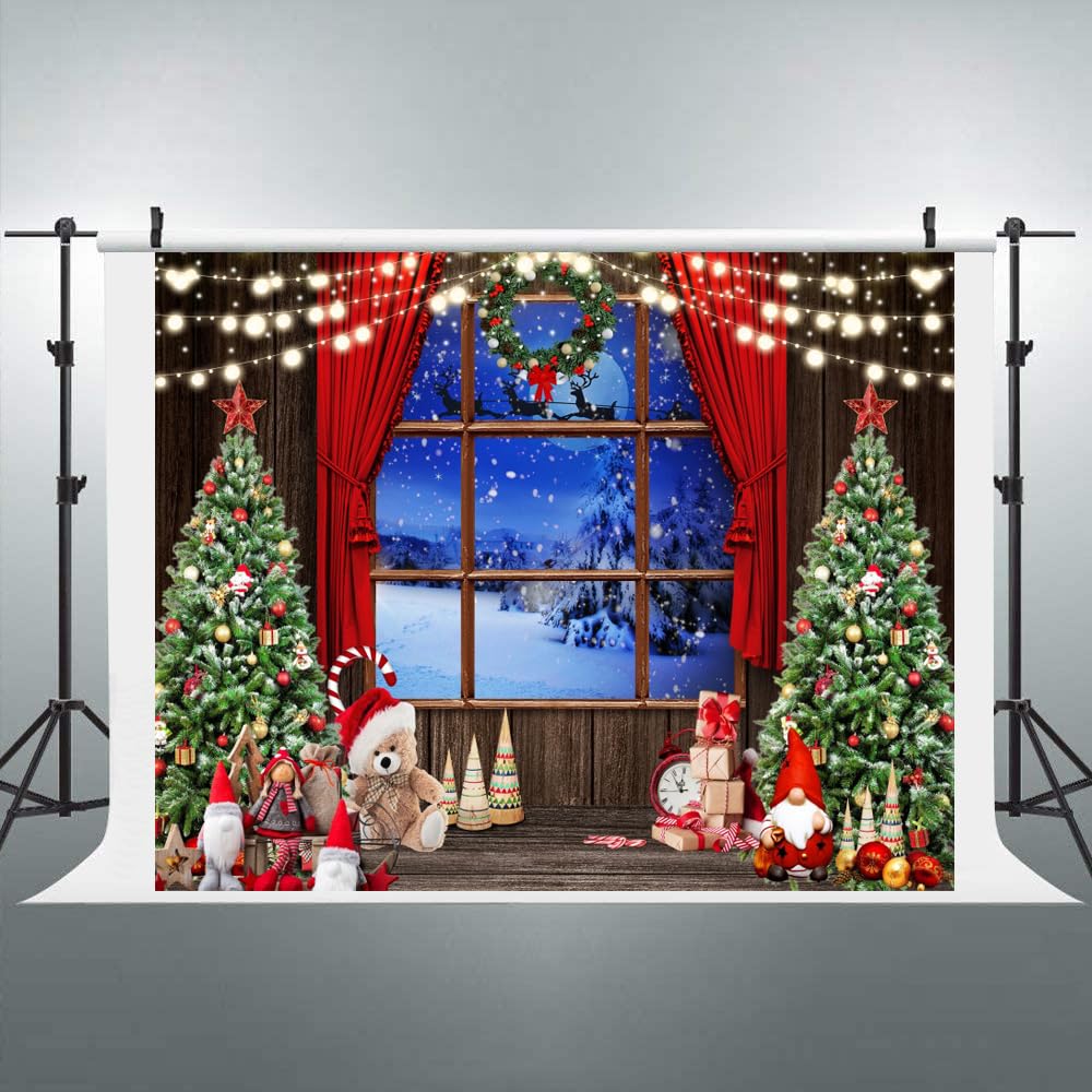 Snow Backdrops Christmas Photography Backdrop Snow Window Tree Baby Portrait Party Photo Studio Winter Photo Backdrops Christmas Stage Backdrops From Ddmyhome, $28.66