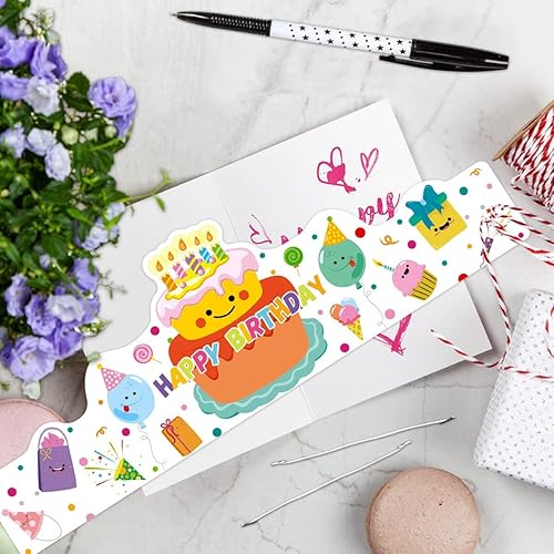 Miniatura 4 de ceiba tree Happy Birthday Crowns Birthday Hats for Kids Teachers Students Classroom Party Favor 30Pcs