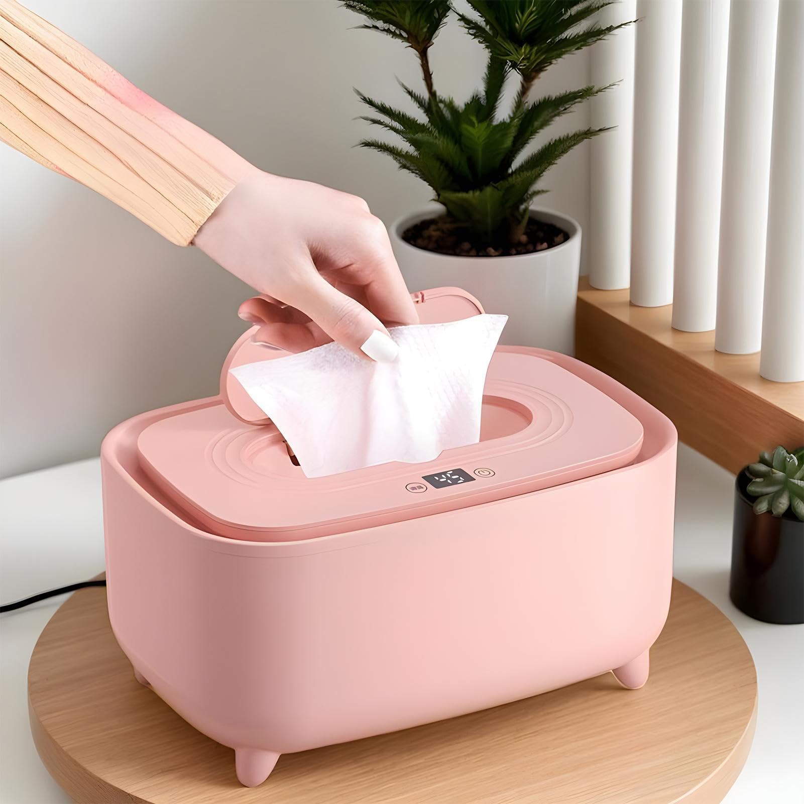 Chauffe-Lingettes Bébé Rechargeable par USB à Chauffage Uniforme