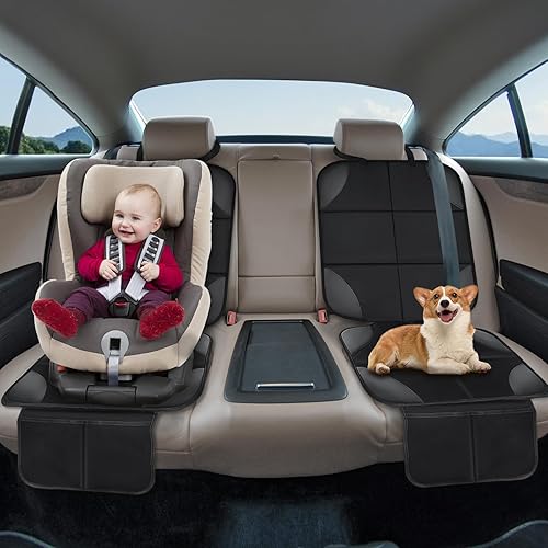 Miniatura 7 de Musclez Protectores de asiento de automóvil para bebé para asiento de automóvil infantil, funda de asiento de automóvil de bebé, acolchado de tela