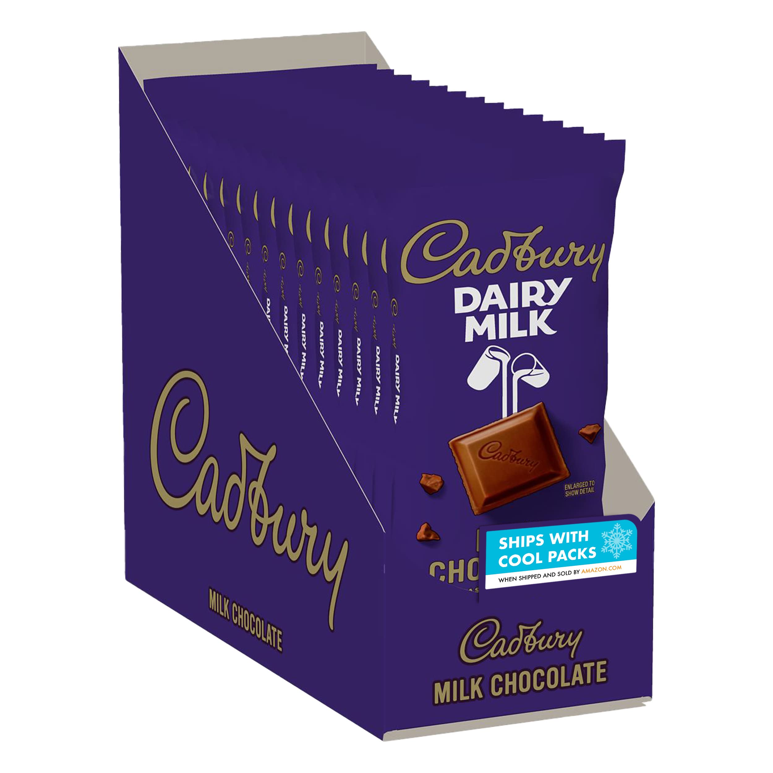 Buy CADBURY DAIRY MILK Milk Chocolate Halloween Candy, Bulk Individually Wrapped, 3.5 oz Bars