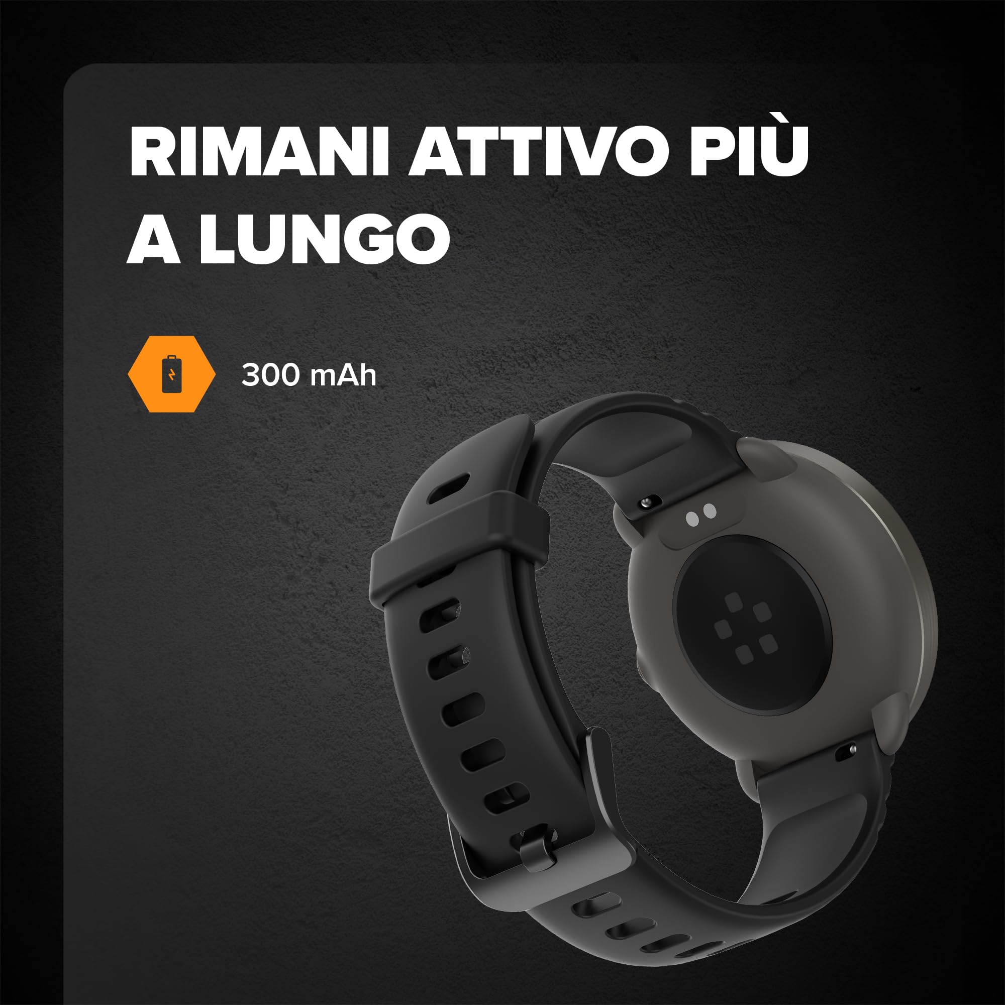 HAMMER VENTUS Smartwatch – Pantalla AMOLED de 1,3", pulsómetro y SpO2, 144 modos deportivos, Bluetooth 5.3, compatible con Android e iOS, resistente, color negro