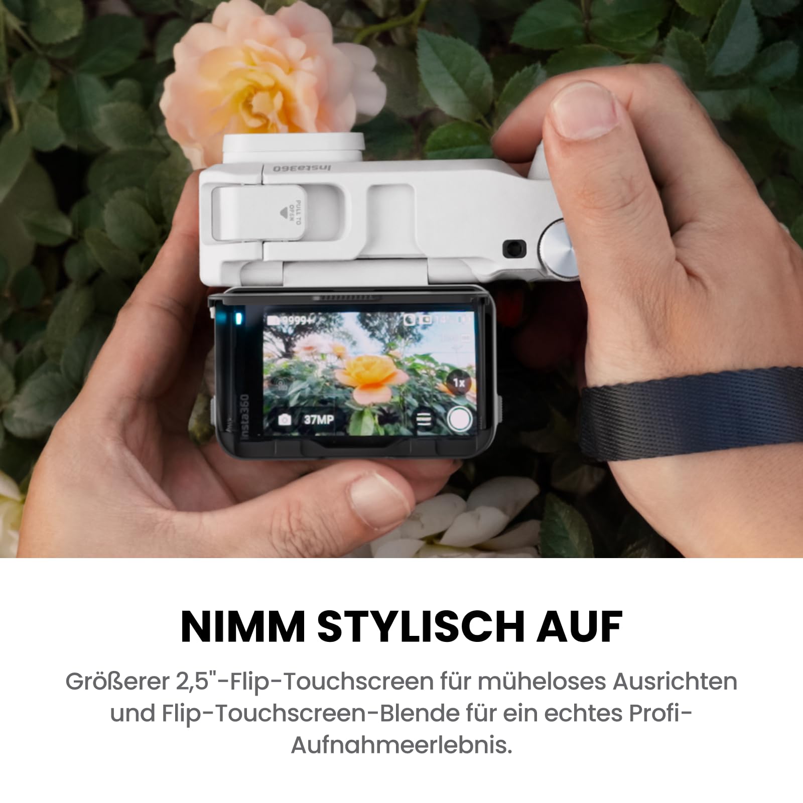 Insta360 Ace Pro 2 Polarweiß Limited Edition Sofortdruck-Bundle – wasserdichte 8K Action-Cam, mit Leica entwickelt, 1/1,3"-Sensor, führend bei wenig Licht, Xplorer Pro-Grip-Kit für Straßenfotografie
